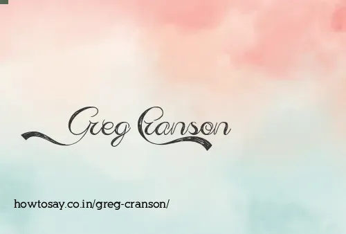 Greg Cranson