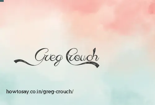 Greg Crouch