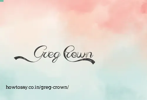Greg Crown