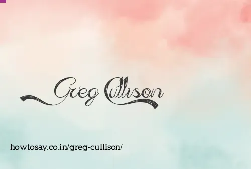 Greg Cullison