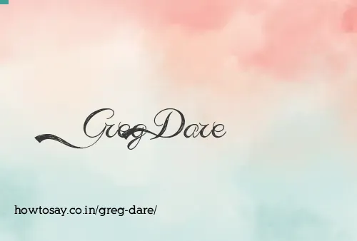 Greg Dare