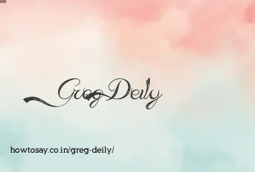 Greg Deily