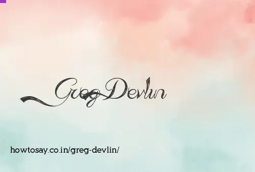 Greg Devlin