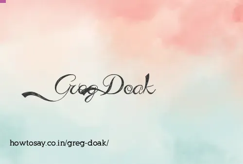 Greg Doak