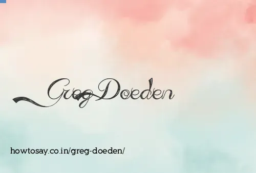 Greg Doeden