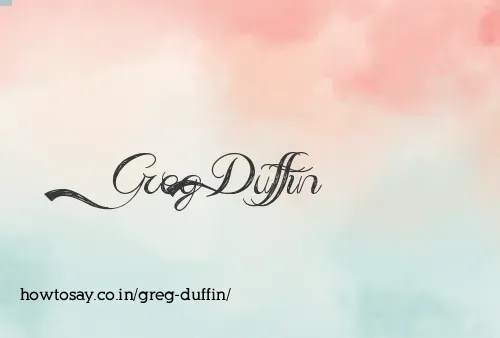 Greg Duffin