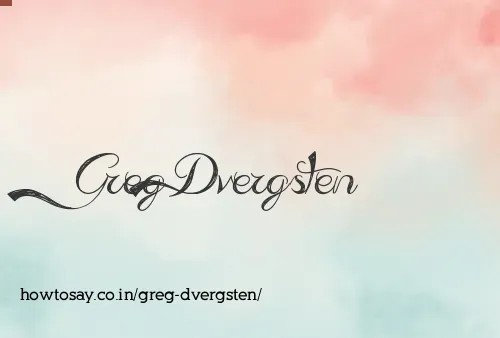 Greg Dvergsten