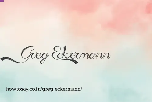 Greg Eckermann