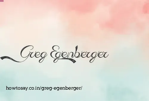 Greg Egenberger