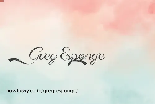 Greg Esponge