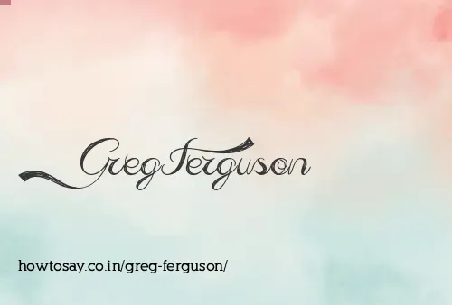Greg Ferguson