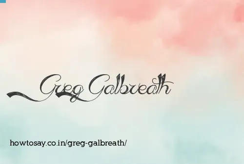 Greg Galbreath