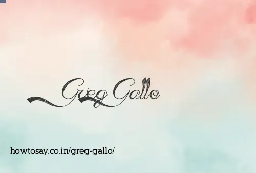 Greg Gallo