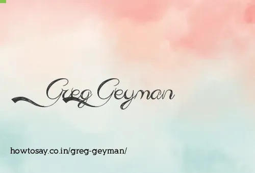 Greg Geyman