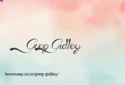 Greg Gidley