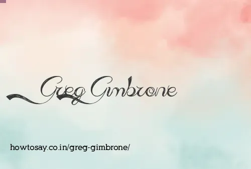 Greg Gimbrone