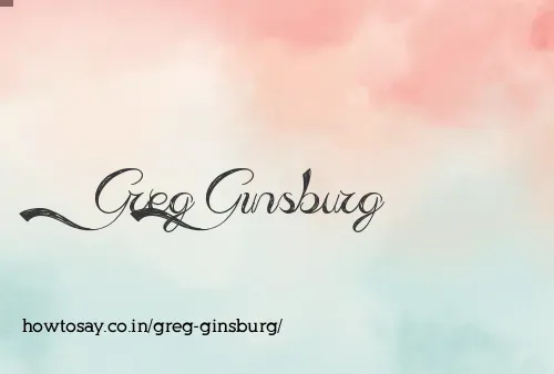 Greg Ginsburg
