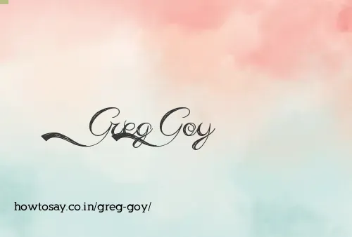 Greg Goy