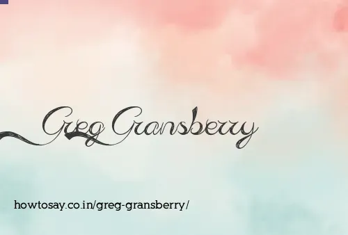 Greg Gransberry