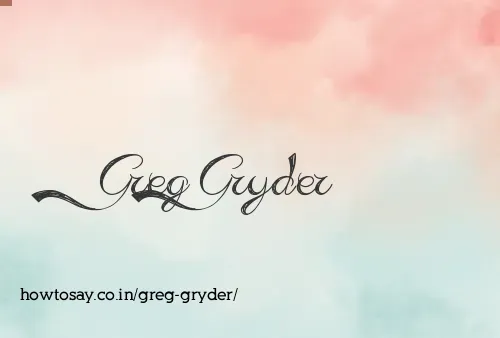 Greg Gryder