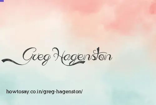 Greg Hagenston