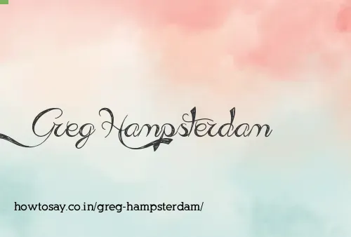 Greg Hampsterdam