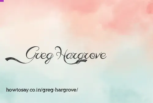 Greg Hargrove
