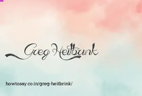 Greg Heitbrink