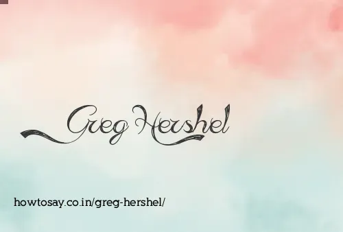 Greg Hershel