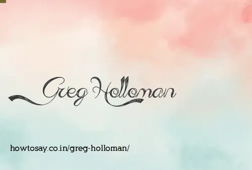 Greg Holloman