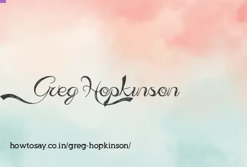 Greg Hopkinson