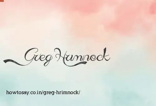 Greg Hrimnock