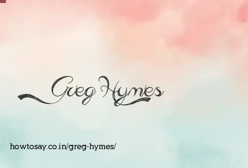 Greg Hymes