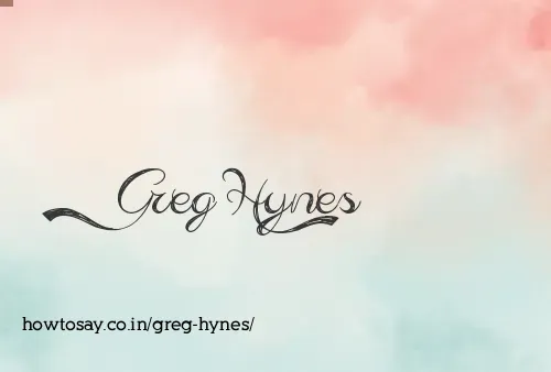 Greg Hynes