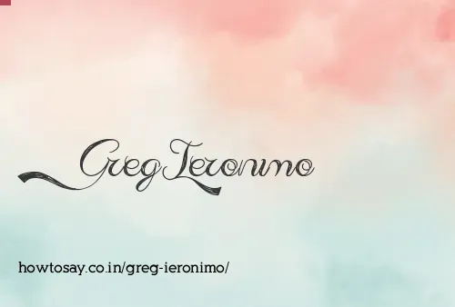Greg Ieronimo