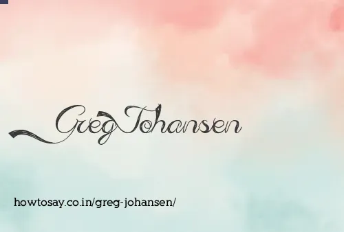 Greg Johansen
