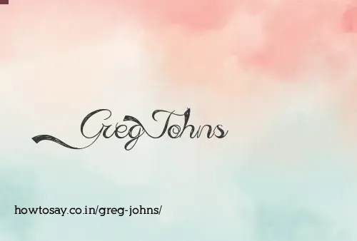 Greg Johns