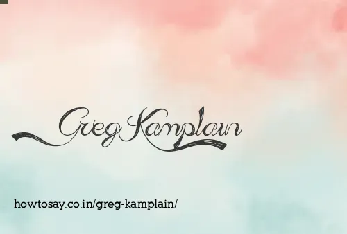 Greg Kamplain