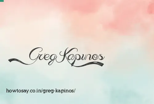 Greg Kapinos
