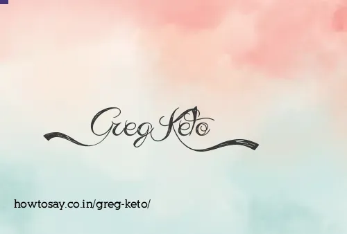 Greg Keto