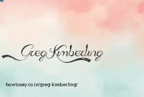 Greg Kimberling