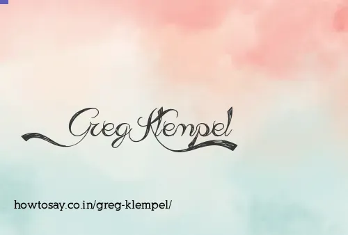 Greg Klempel