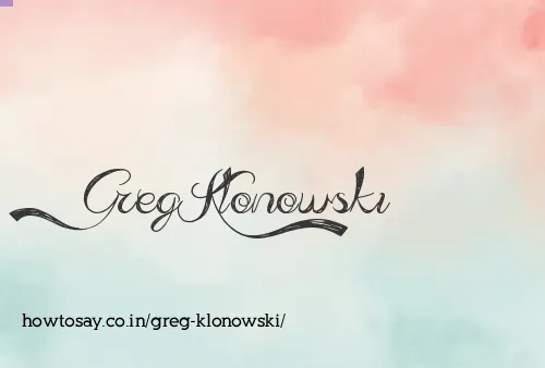 Greg Klonowski