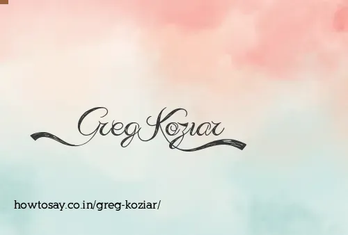 Greg Koziar