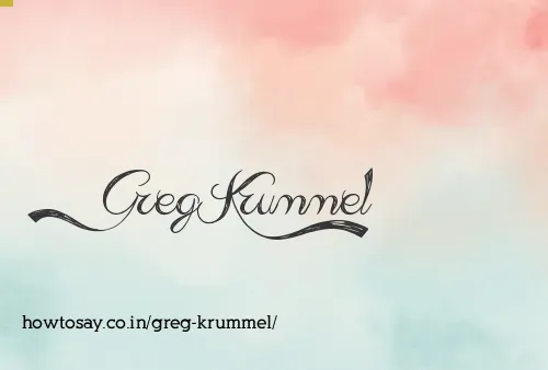Greg Krummel