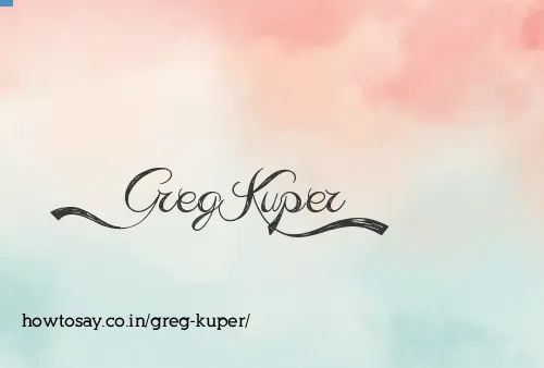 Greg Kuper
