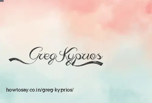 Greg Kyprios