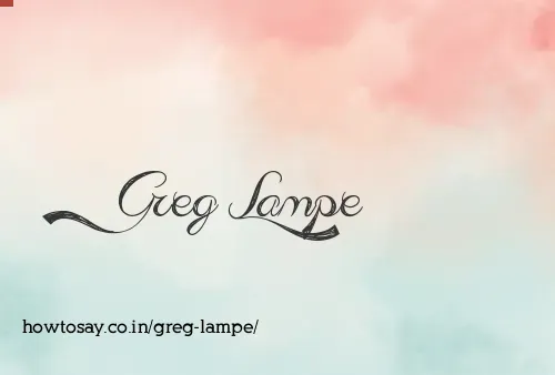 Greg Lampe