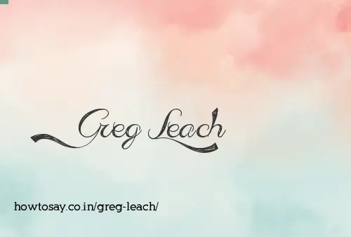 Greg Leach
