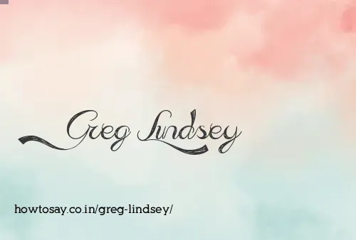 Greg Lindsey